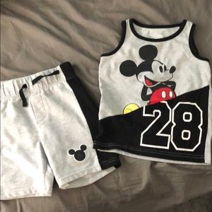 Disney Mickey boys 3T shorts & shirt set